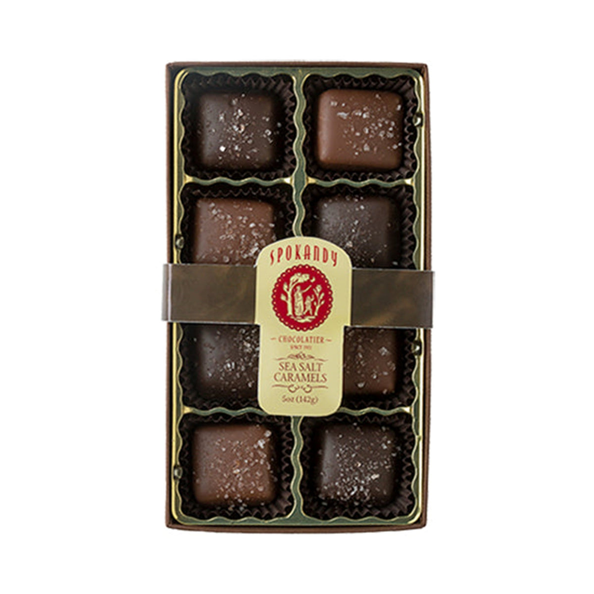 Spokandy 8 pc Sea Salt Caramels Gift Box – Lively Olive Tasting Bar ...