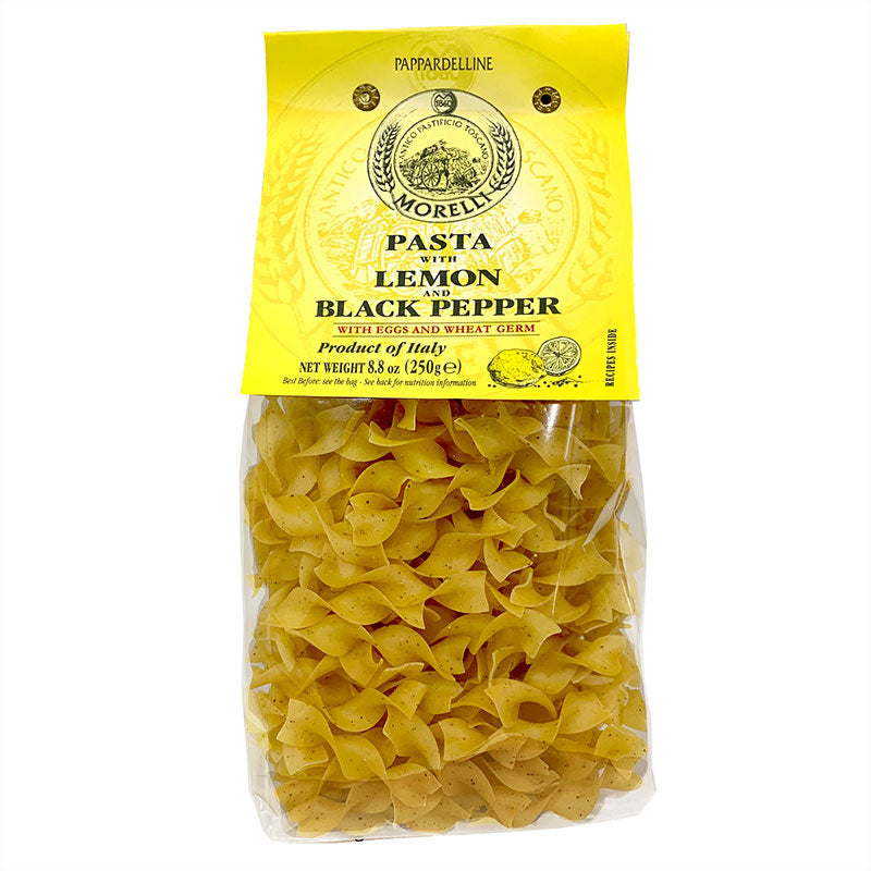 Pappardelline with Lemon & Black Pepper Egg Pasta by Morelli