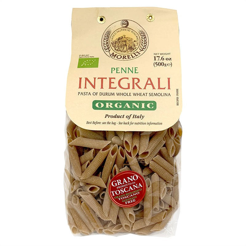 Penne Integrali Whole Wheat by Morelli:  Organic